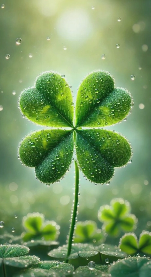 Ý nghĩa cỏ 4 lá trên hình nền điện thoại