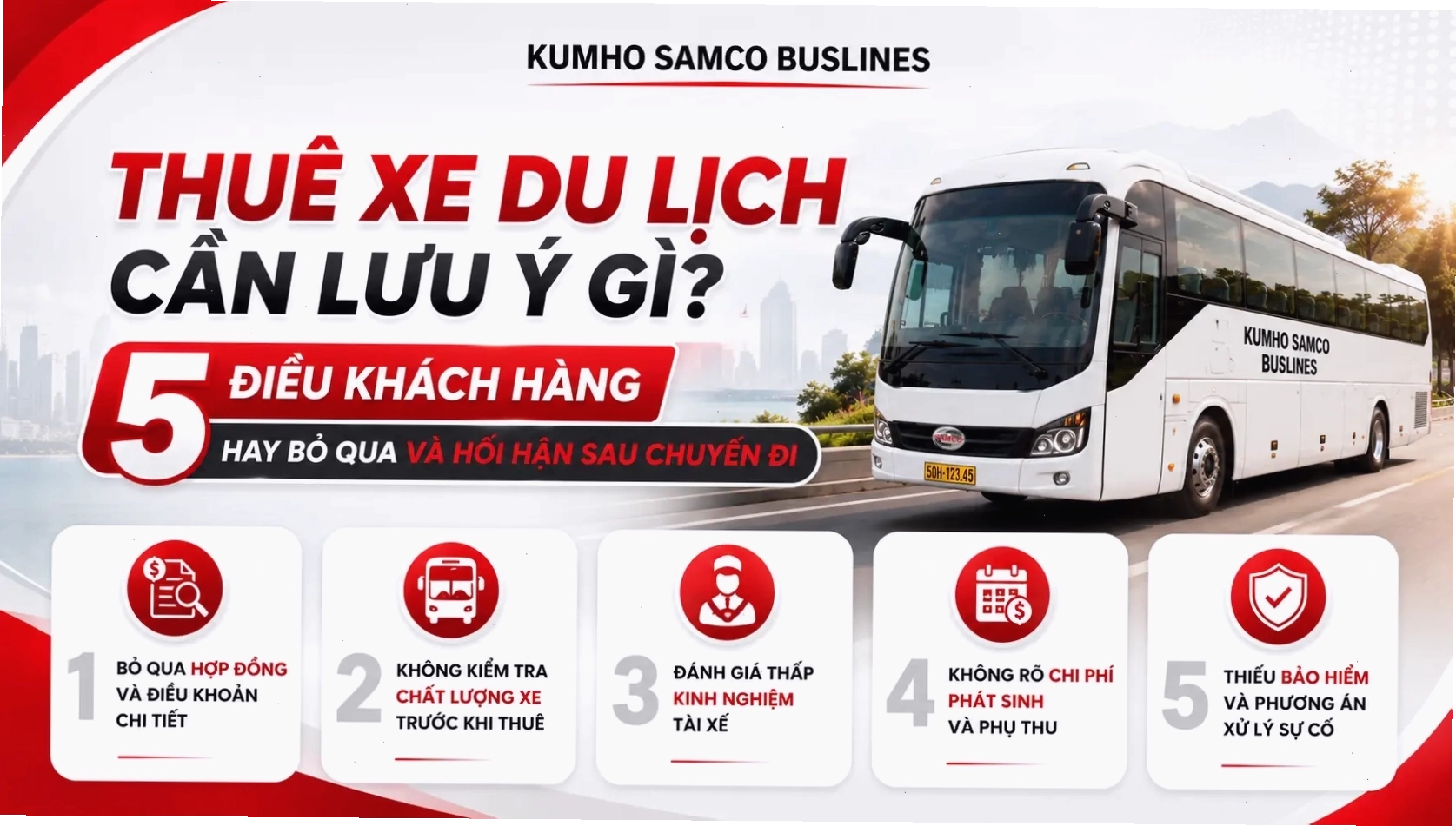 thuê xe du lịch lưu ý gì