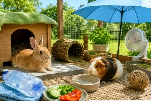 Small animal safety and hydration during summer