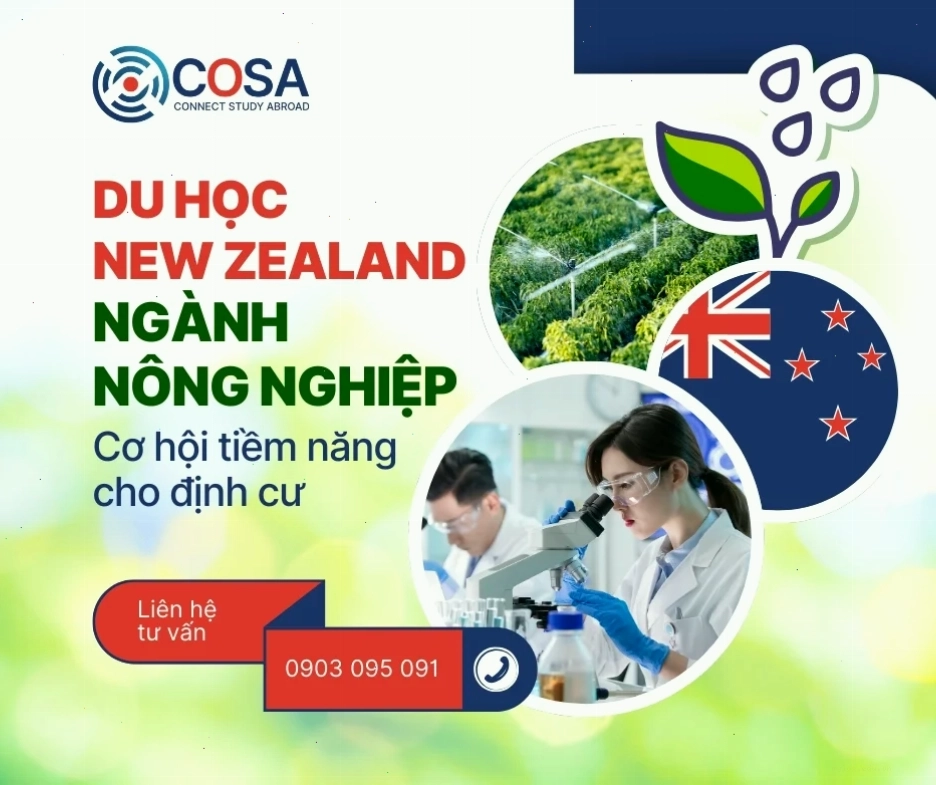 quy trình đăng ký du học new zealand ngành nông nghiệp