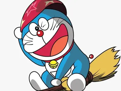 Ảnh Doraemon cute với biểu cảm hài hước, siêu lầy lội