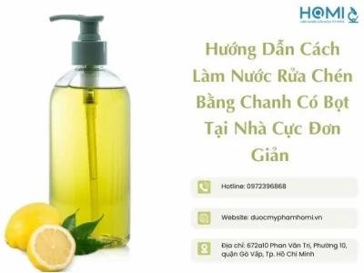 Cách Làm Nước Rửa Chén Có Bọt Tự Nhiên Tại Nhà